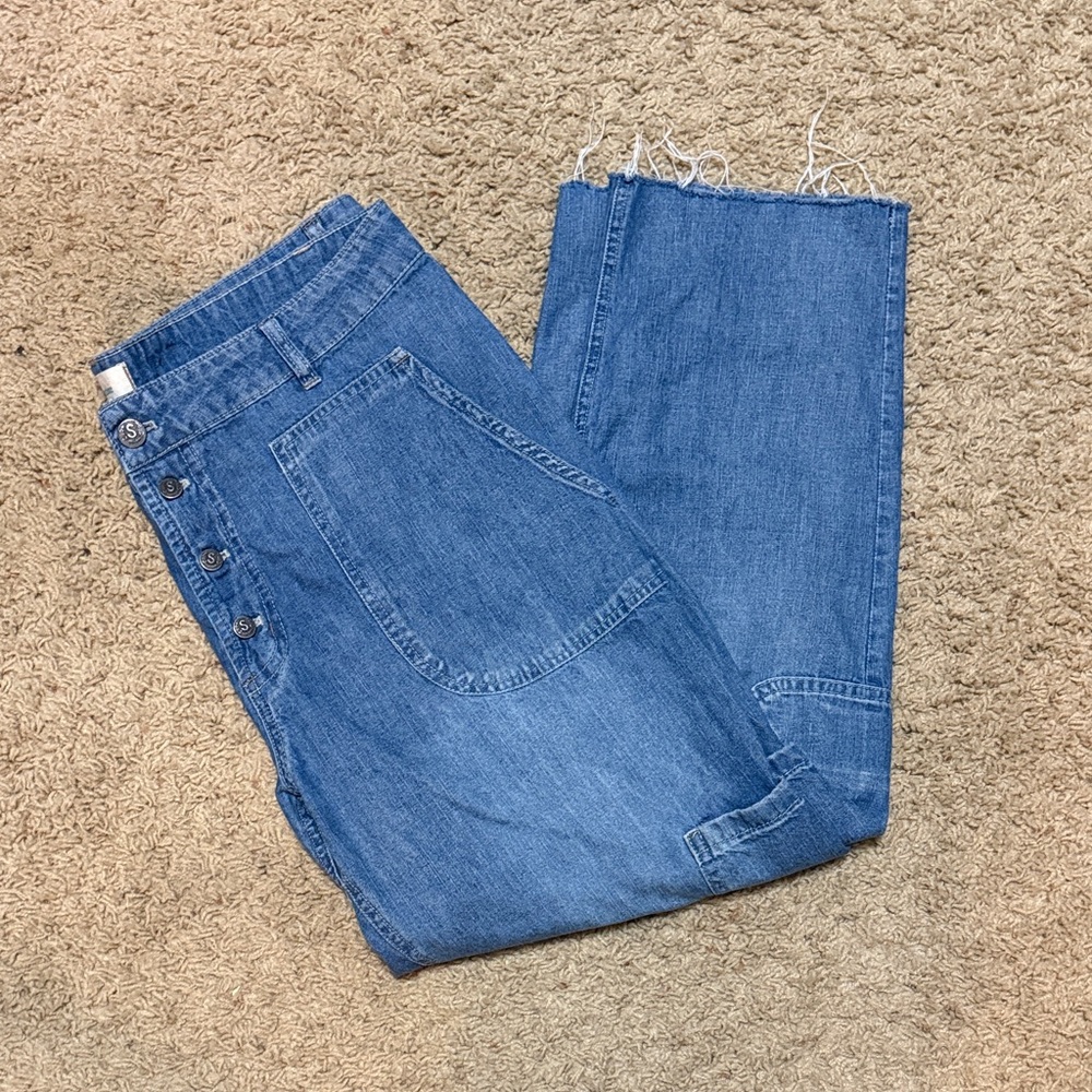 Women's Sundance Boho Artsy Blue Denim Jeans
